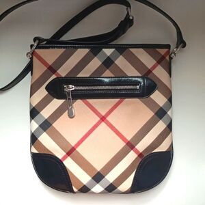 🤎BURBERRY Supernova Check Small Dryden Crossbody Bag Black